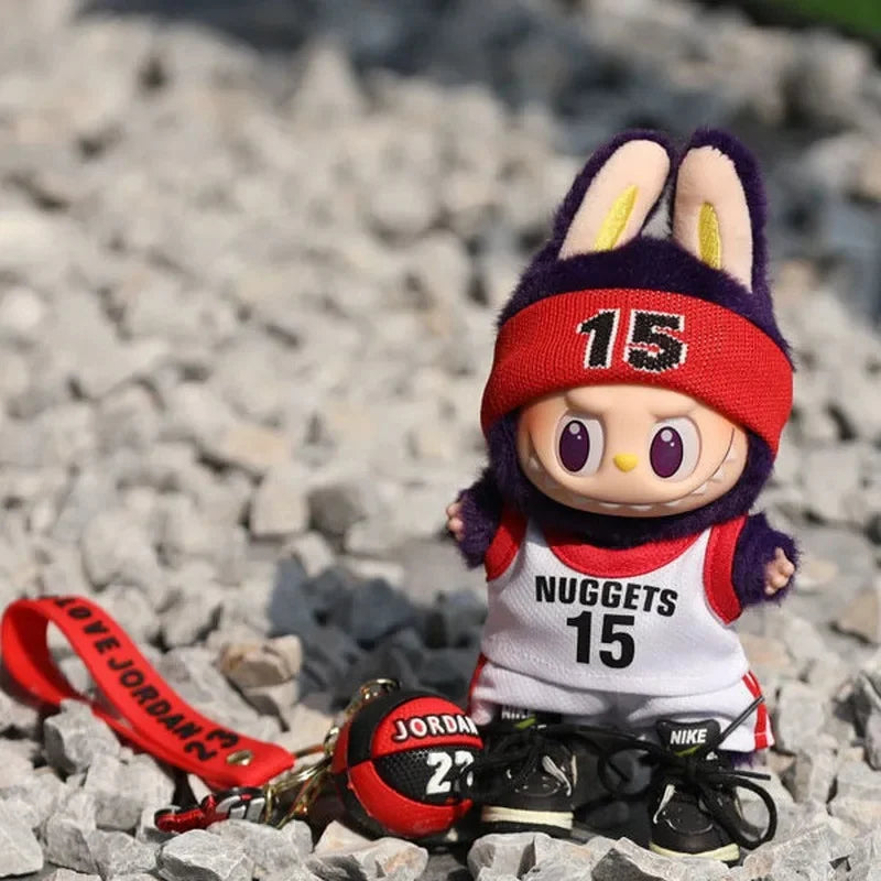 17Cm Labubu Clothes Mini Labubu Clothes Outfit Accessories for Basketball Playe Labubu Clothing Idol Athlete Clothing Gift