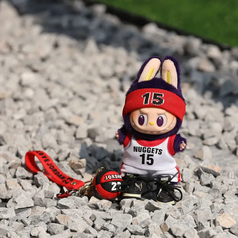 17Cm Labubu Clothes Mini Labubu Clothes Outfit Accessories for Basketball Playe Labubu Clothing Idol Athlete Clothing Gift
