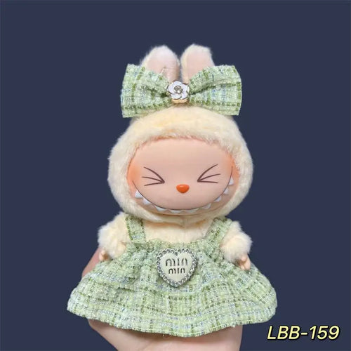 17cm Fashion Doll labubu Clothing Accessories Set Suitable