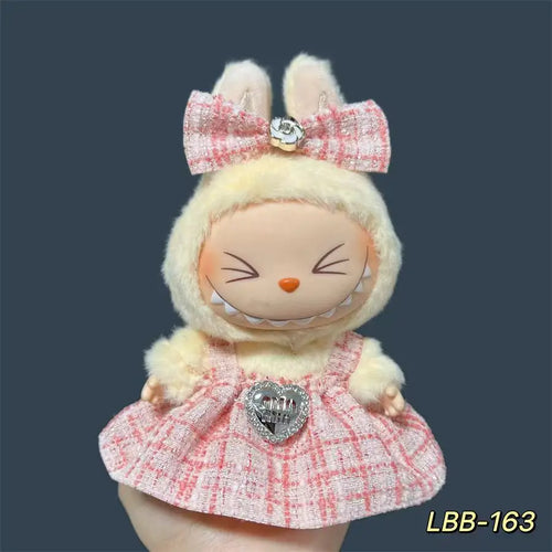 17cm Fashion Doll labubu Clothing Accessories Set Suitable