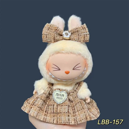 17cm Fashion Doll labubu Clothing Accessories Set Suitable