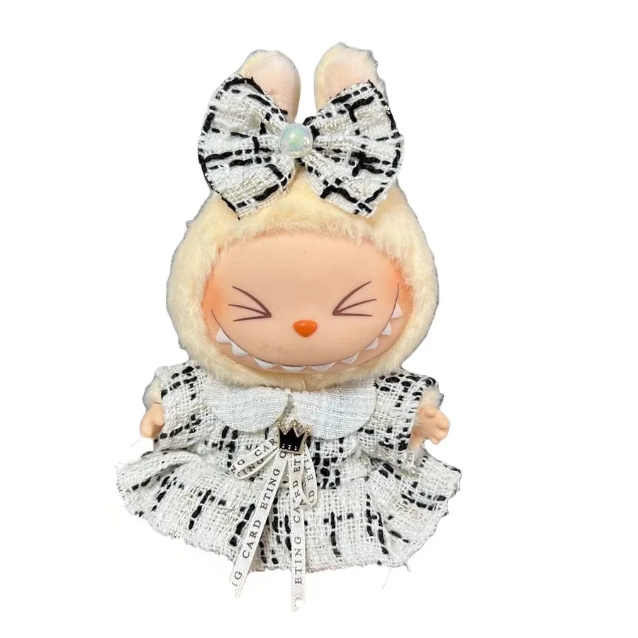 17cm Fashion Doll labubu Clothing Accessories Set Suitable