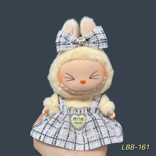 17cm Fashion Doll labubu Clothing Accessories Set Suitable