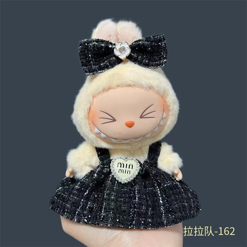 17cm Fashion Doll labubu Clothing Accessories Set Suitable