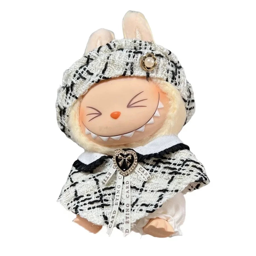17cm Fashion Doll labubu Clothing Accessories Set Suitable