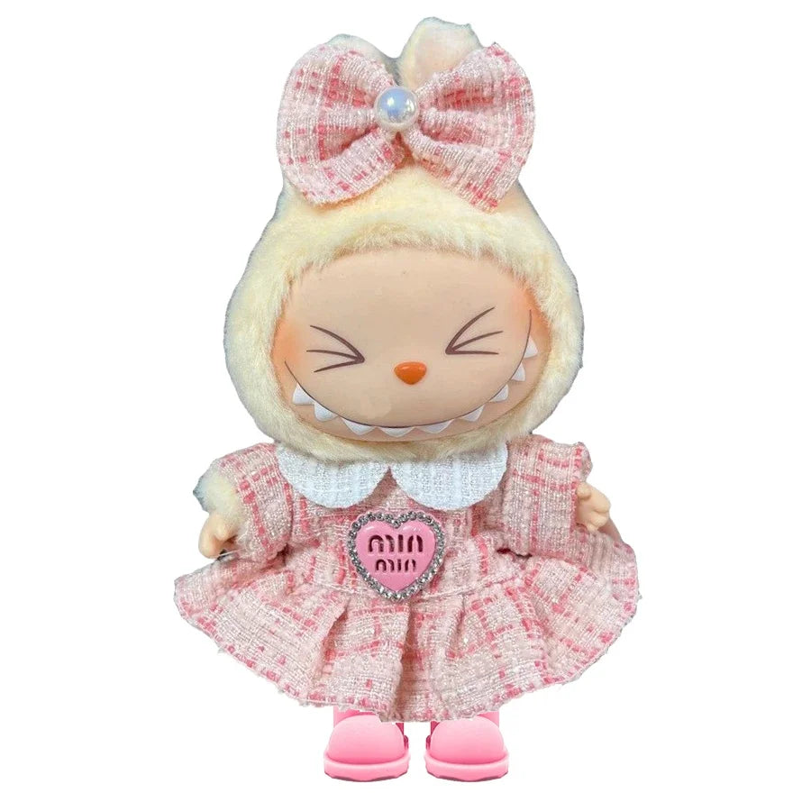 17cm Fashion Doll labubu Clothing Accessories Set Suitable