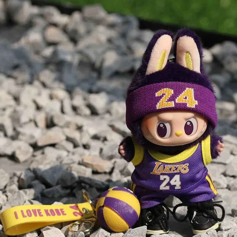 17Cm Labubu Clothes Mini Labubu Clothes Outfit Accessories for Basketball Playe Labubu Clothing Idol Athlete Clothing Gift
